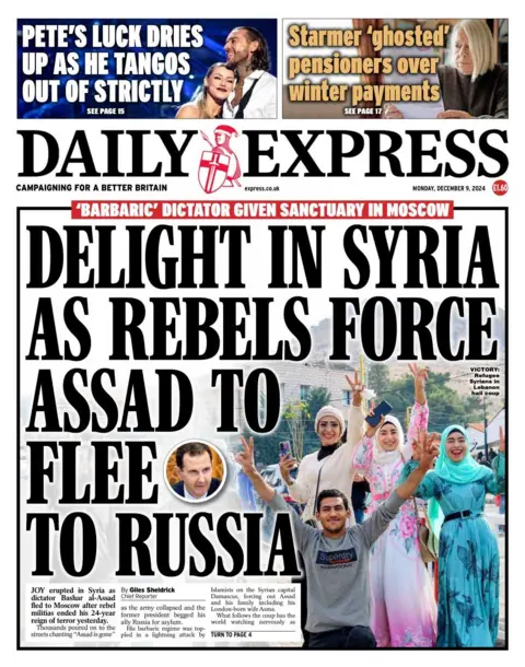 Daily Express beforehand   leafage   9 December