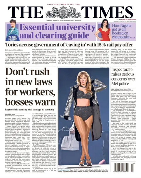  “Don't rush in new laws for workers, bosses warn”
