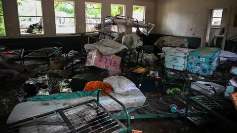 Getty Images Scattered personal belongings