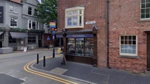 Google The outside of the front entrance of Birmingham Back to Backs