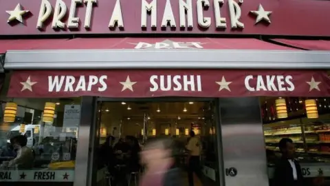 Getty Images exterior of Pret A Manger shop