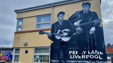 BBC mural on Penny Lane