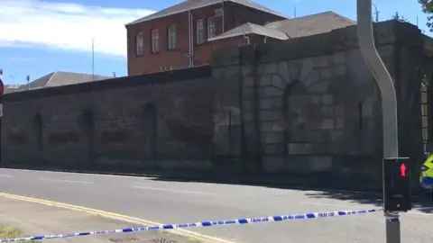 Area sealed off near the prison