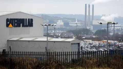 PA Media Caterpillar in Larne