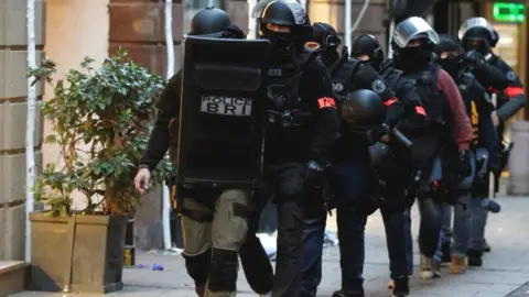 Reuters Police in Strasbourg
