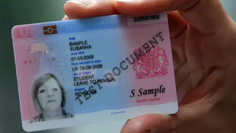 Getty Images A sample identity card