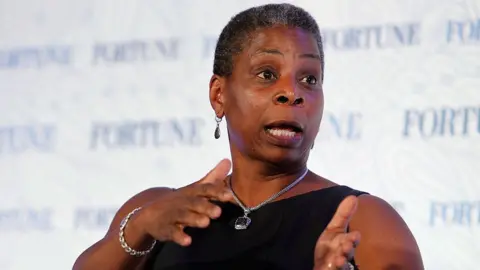 Getty Images Ursula Burns speaks onstage during Fortune's Most Powerful Women Summit, October 13, 2015
