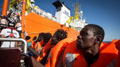 Anthony Jean/SOS Méditerranée Rescued migrants