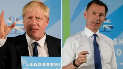 Getty Images Boris Johnson and Jeremy Hunt