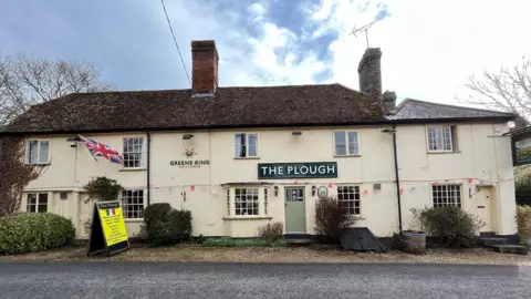 Shaun Whitmore/BBC The Plough pub in Great Chesterford