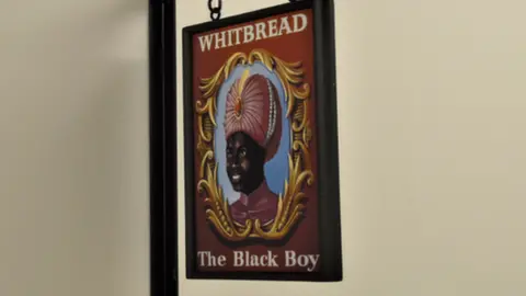 Daniel Trivedy The original pub sign at Killay's Black Boy