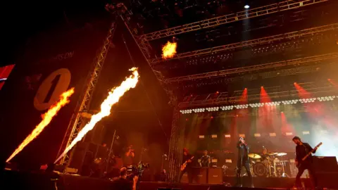 You Me At Six performing on NME Radio 1 Stage at Reading Festival