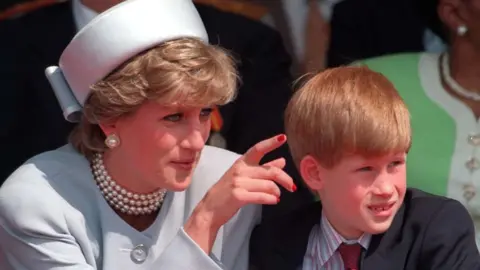 PA Princess Diana and Prince Harry