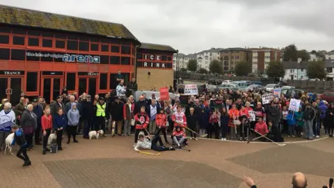 Ryde Arena Community Action Groupo protest 6.10.18