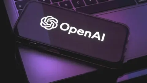 Getty Images The OPenAI logo on a laptop