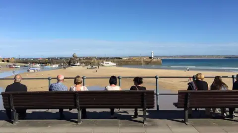 BBC Holiday makers in St Ives