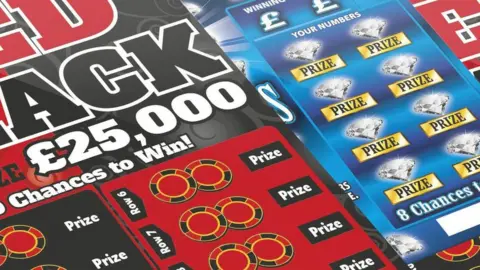 States of Guernsey Channel Islands Lottery scratch card