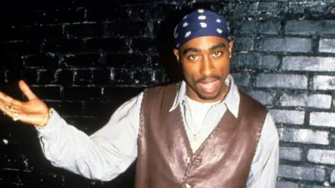 Getty Images Tupac Shakur in New York on 2 April 1994