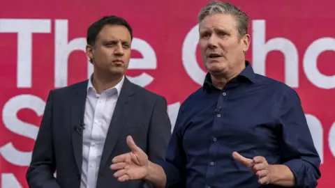 PA Media Anas Sarwar and Keir Starmer