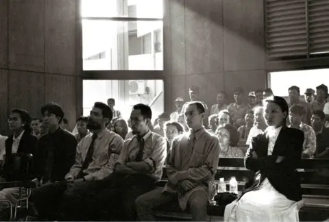 Erik Prasetya Ging Ginanjar in court under Suharto regime