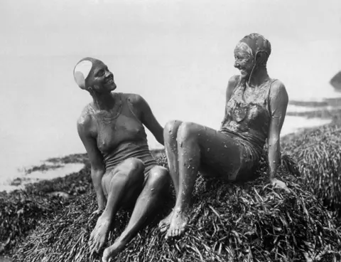 Getty Images The mud at Weston was once considered to have health-giving properties (picture: 1934)