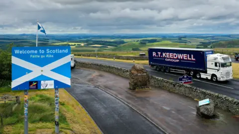 Getty Images Scotland-England border