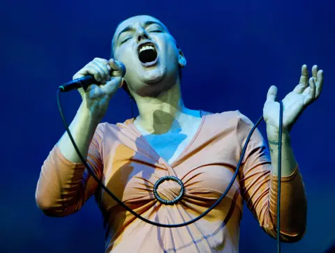 Getty Images Sinead O'Connor performs on stage during day two of the East Coast Blues and Roots Festival on 21 March 2008 in Byron Bay, Australia