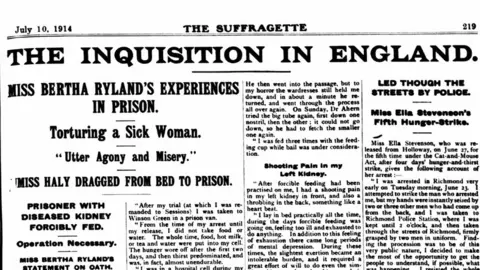 The British Newspaper Archive The Suffragette Newspaper from July 1914