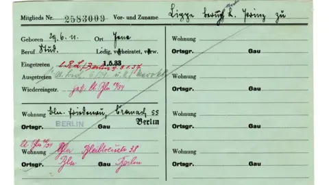 Nazi card proves Dutch Prince Bernhard joined Hitler's party