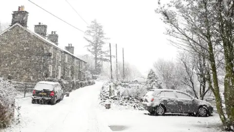 Dor Blaenau Ffestiniog in the snow