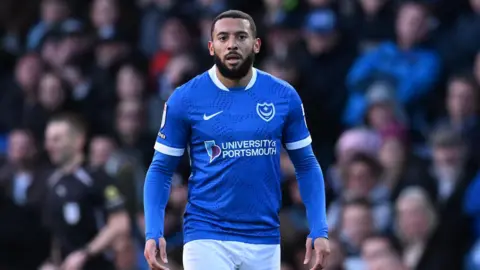 Keshi Anderson in action for Portsmouth