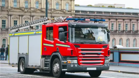 Getty Images Fire struck in Edinburgh
