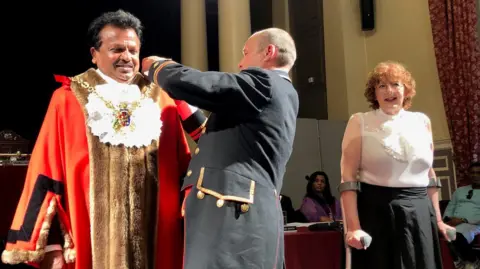 Sri Lankan refugee 'so proud' to be Ipswich's first Hindu mayor