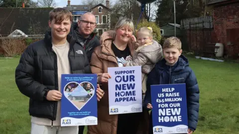 Zoe's Place Baby Hospice Stephanie Perry with supporters of fundraising campaign