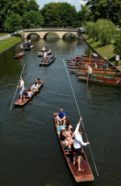 PA Punts on the River Cam in Cambridge
