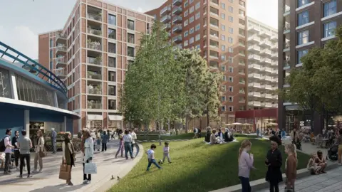The Hill Group Artist impression of redevelopment