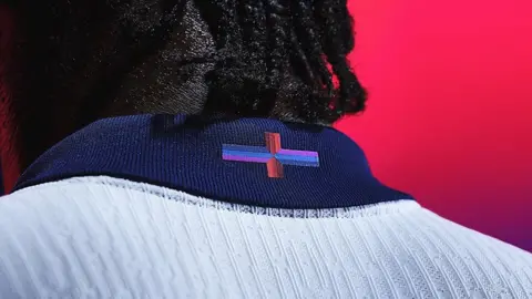 Nike The England shirt with new flag design on the collar