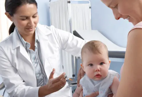 Getty Images Baby vaccination