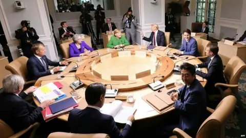 AFP Roundtable session of G7 leaders in Quebec
