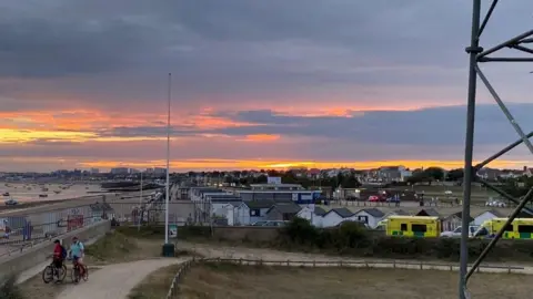 HM Coastguard Southend Rescue scene near Southend