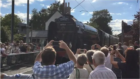 BBC Tornado steam locomotive at Frinton-on-Sea