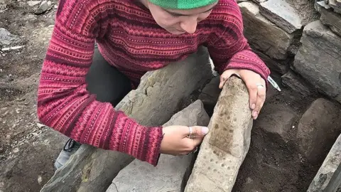 Ness of Brodgar Decorated stone
