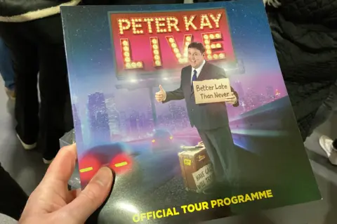 Peter Kay tour programme