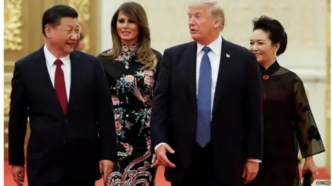 Reuters Chinese President Xi Jinping with his US counterpart Donald Trump in November