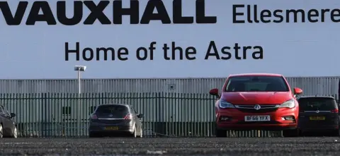 Getty Images Vauxhall's Ellesmere Port plant