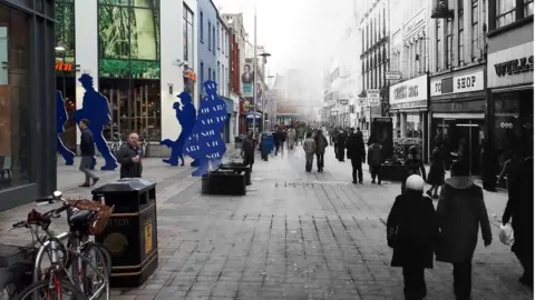 BBC Ann St in 1982 and 2019