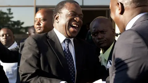 Getty Images Former Vice President of Zimbabwe Emmerson Mnangagwa