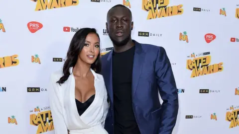 Getty Images Maya Jama and Stormzy