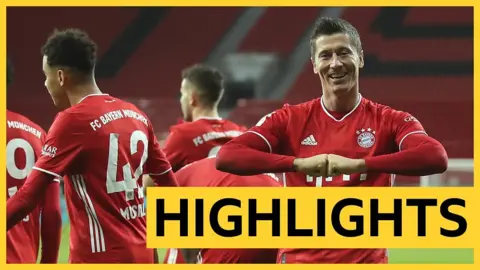 Bayern Munich's Robert Lewandoswki