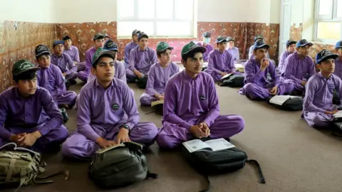 Getty Images Schools in Afghanistan opened for the new academic year on March 20, the education ministry said, with girls banned from joining secondary-level classes for the third